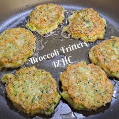 A picture of 🥗🥦BROCCOLI FRITTERS🥦🥗.