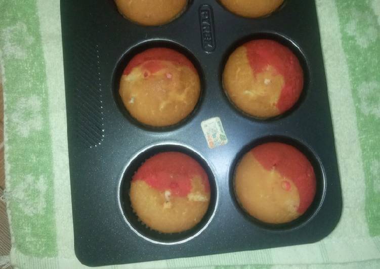 Recipe of Homemade Red marble cupcakes