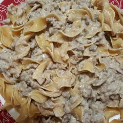 A picture of Beef Stroganoff.