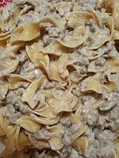 A picture of Beef Stroganoff.