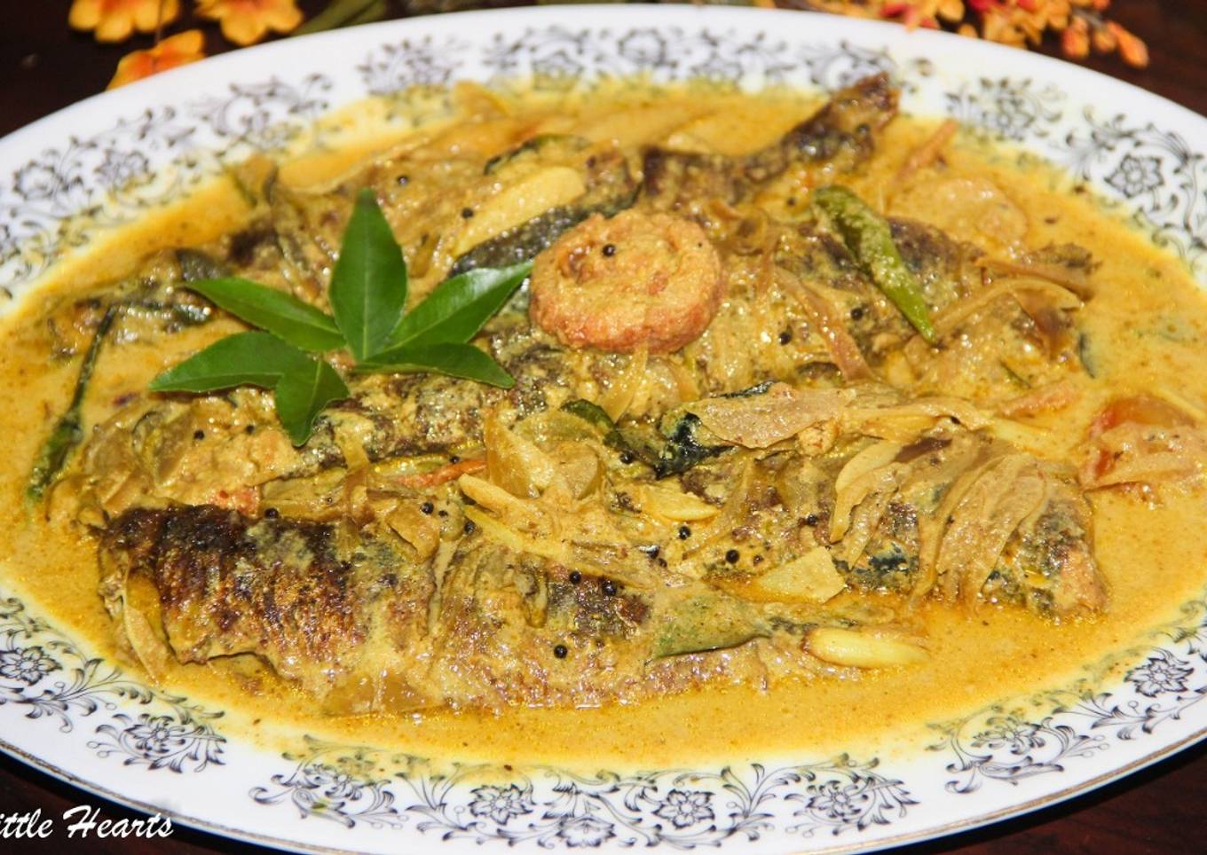 Kerala Style Fried Sardines in Coconut Gravy