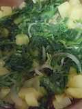 Espinacas sofrito con papas