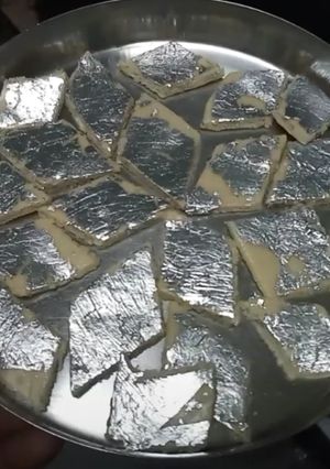 A picture of Kaaju katli recipe.