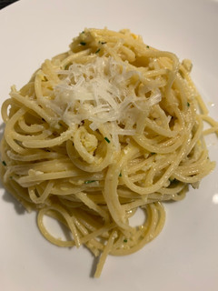A picture of Spaghetti with Lemon Pesto.