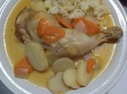 Una foto de arroz para acompañar pollo asado