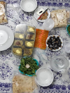 عکسی از دستور سفره افطار بهارخانم