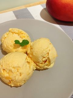超芒芒果冰淇淋🥭(3種材料、免冰淇淋機) 的食譜成品照片