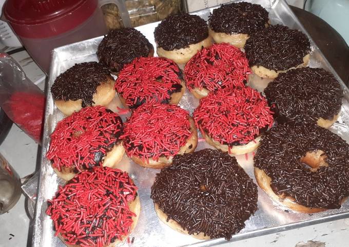 Ternyata begini loh! Bagaimana cara memasak Donat empuk tanpa kentang  nagih banget