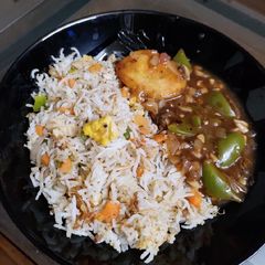 A picture of Egg chilli (healthy version).