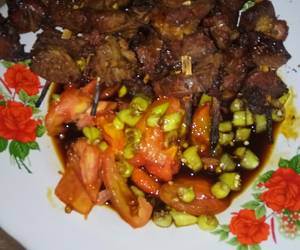 Resep mudah Sate kambing dadakan Mantul Banget