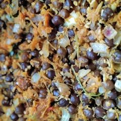 A picture of Chickpeas poriyal.