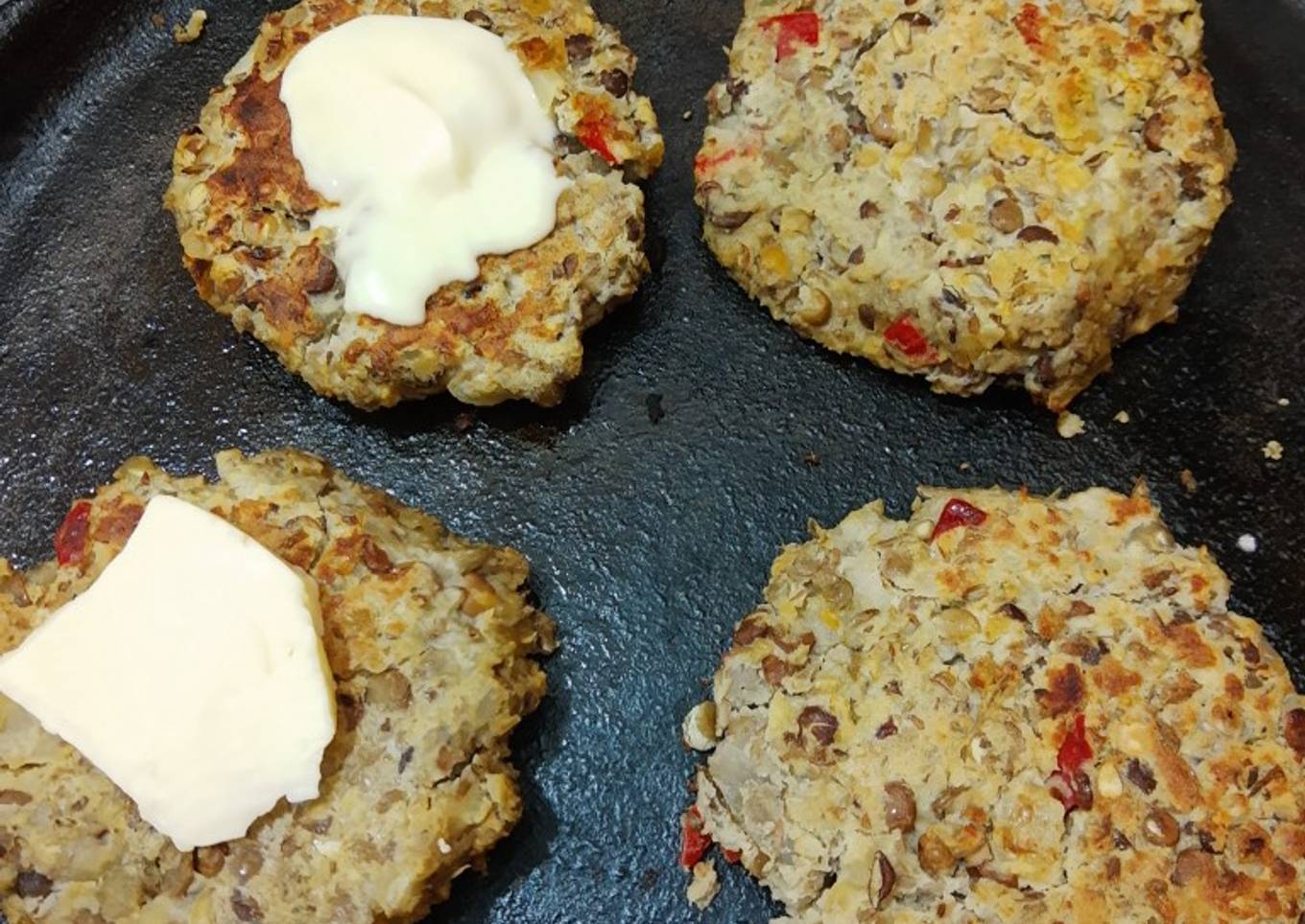 Hamburguesas de lentejas