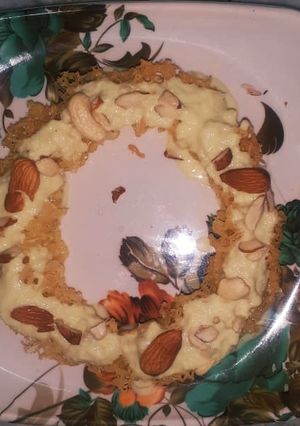 A picture of Rabdi Ghevar (Rabdi Ghevar Recipe).