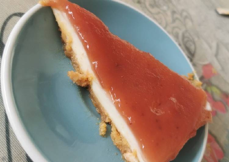 Tarta de queso con galleta gluten free