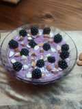 Mousse de Mora y arándanos