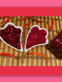 عکسی از دستور ترشی لبو و انار