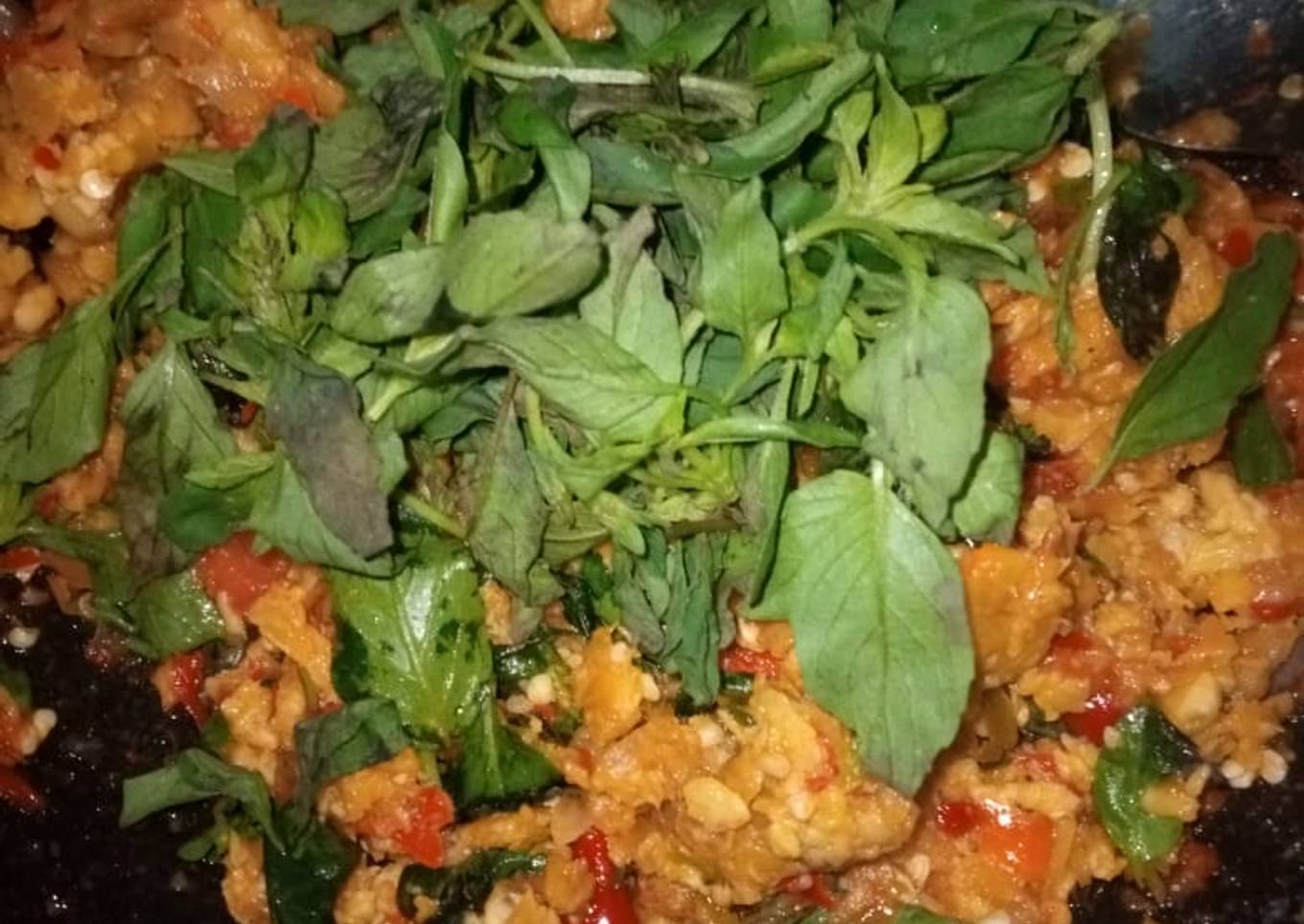 Sambal Tempe Kencur Kemangi