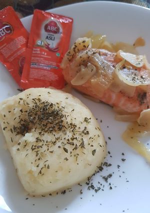 Foto resep Salmon Kukus simple