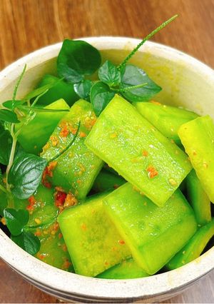 Hình của món Bí đao kho nghệ|Món chay thường ngày.