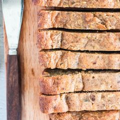 A picture of Greek Yogurt Zucchini Bread with Orange Zest.