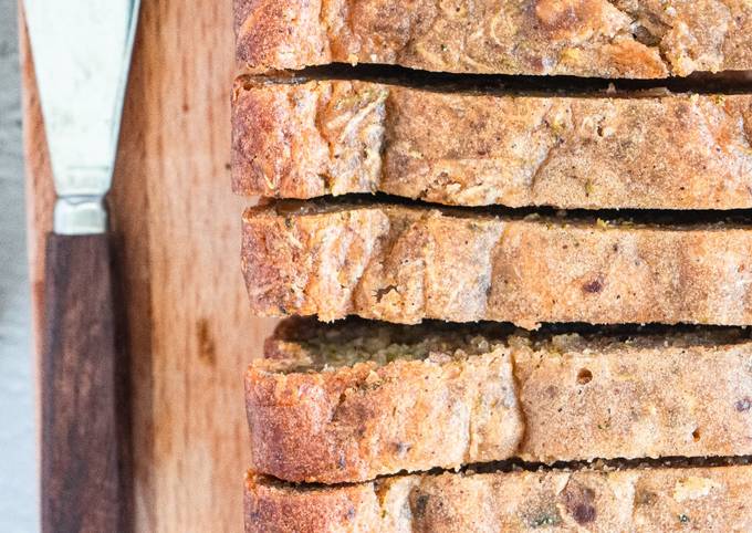 Greek Yogurt Zucchini Bread with Orange Zest