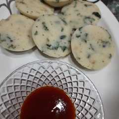 Spinach idli-レシピのメイン写真