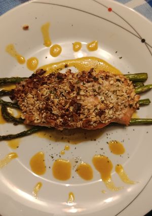 Foto principal de Salmón con costra de frutos secos