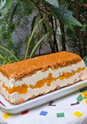 Una foto de Torta o postre Amor ♥️ 4 ingredientes ❤️versión económica o low cost 🥰 (recetita que incluye anécdota)