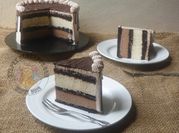 Gambar topping coklat cheesecake