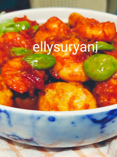 Foto resep Balado Basah Udang-Pete-Tahu ala Rumah Kami