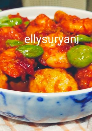 Foto resep Balado Basah Udang-Pete-Tahu ala Rumah Kami