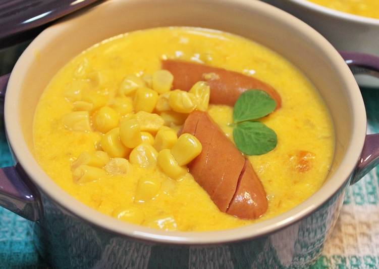 秋料理｜南瓜奶油玉米濃湯
