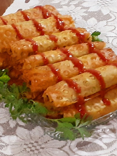 عکسی از دستور سمبوسه رولی با گوشت چرخ کرده