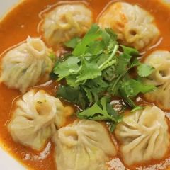 A picture of Momos (dumplings) (Nepal).
