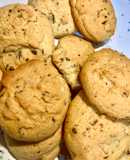 Galletas de mantequilla con chips de chocolate (con avena)