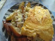 Una foto de omelette relleno