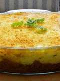 Escondidinho de Mandioquinha com Carne Moída e Azeitonas