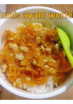 Foto resep Tumis ayam wortel (MPASI 1y+)