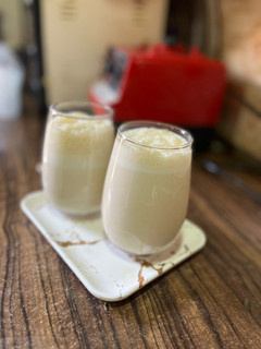 A picture of Garri smoothie.