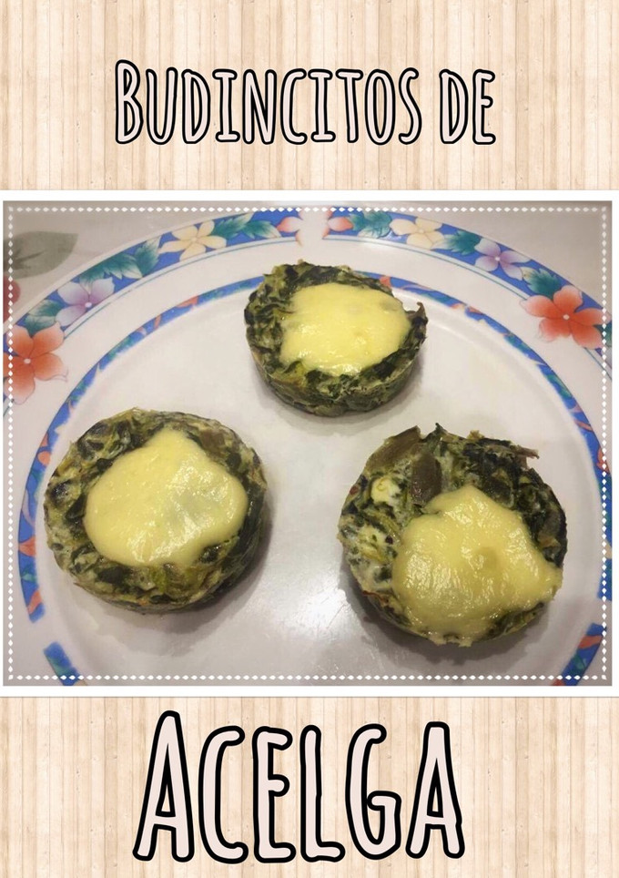 Una foto de Budincitos de acelga muy fácil, dietético y sin harina (Tarta)