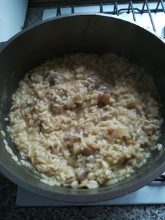 Una foto de Risotto de champiñones