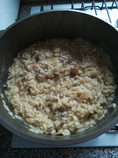 Una foto de Risotto de champiñones