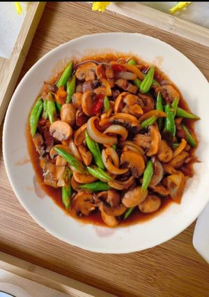 Foto resep Tumis Jamur kancing Saus tiram