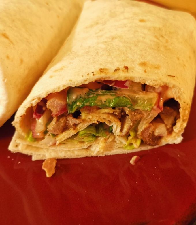 Une photo de Wraps Kebab et Crudités