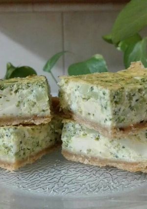 Una foto de Tarta de brócoli y quesos