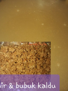 Foto resep Air & Bubuk Kaldu Kepala & kulit Udang