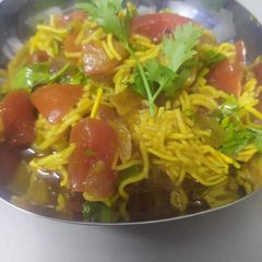 A picture of સેવ ટમેટાનું શાક (Sev Tomato Sabji Recipe In Gujarati).