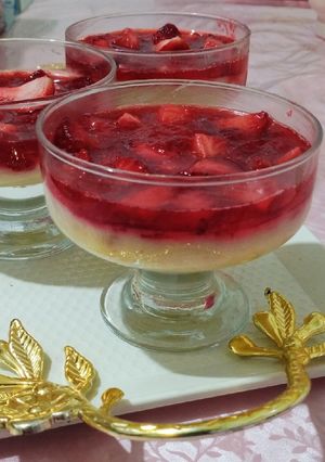 صورة لوصفة تحلية الفراولة🍓سهلة سريعة و البنة روعة