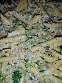 A picture of Creamy Salmon Broccoli Penne.