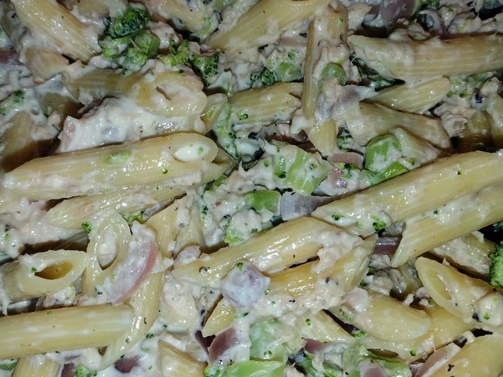 Easy Way Make Creamy Salmon Broccoli Penne which Delicious